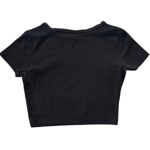 🖤 Wild Fable Black Cropped Baby Tee 🖤 - Picture 2 of 5